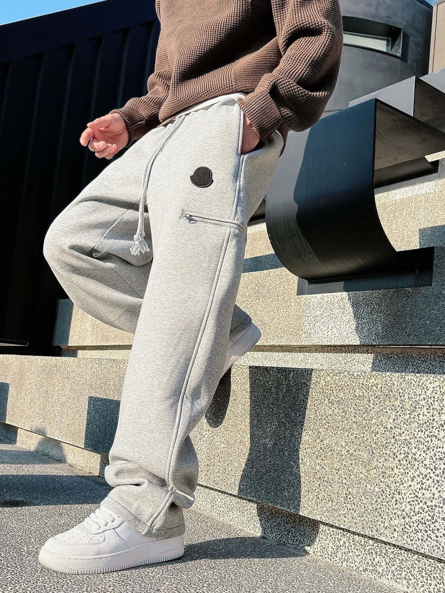 P320 2025 autumn and winter new casual pants 🆕Heavy scimitar pants Color: black and gray Size: M-4XL